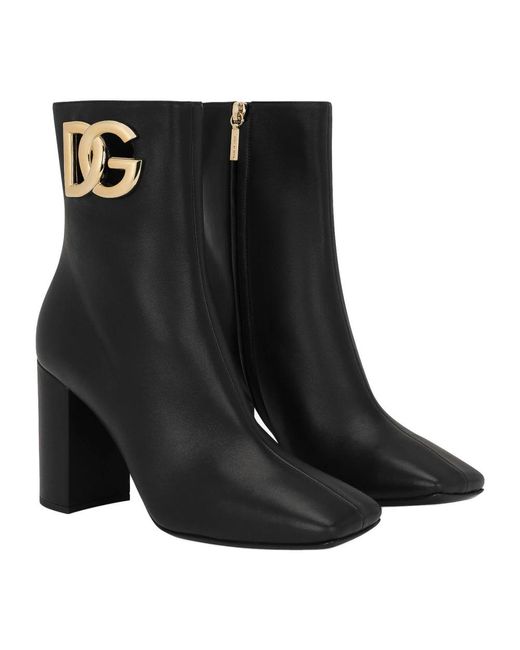 Dolce & Gabbana Black Heeled Boots