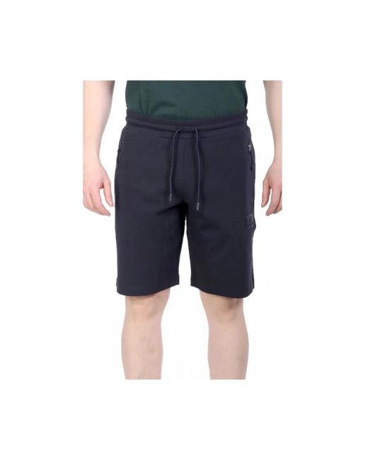 EA7 Korte Broeken ,Blauw ,Casual Shorts in het Blue voor heren