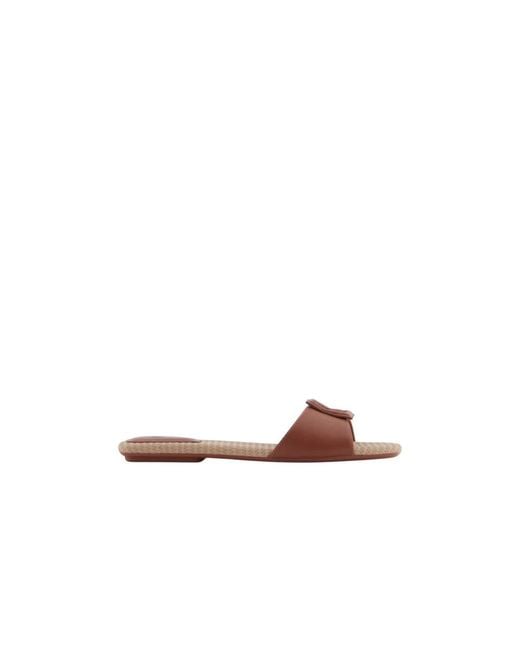 ARMANI EXCHANGE Brown Sliders