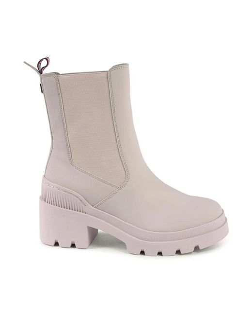 Tommy Hilfiger Gray Chelsea Boots