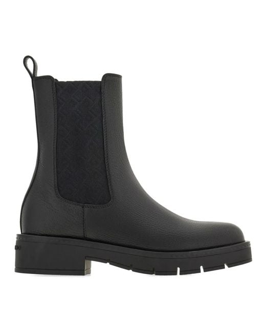 Ferragamo Black Chelsea Boots
