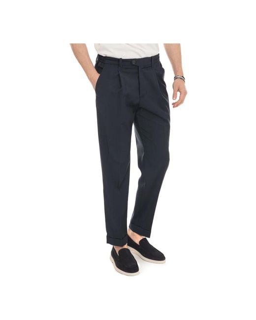hindustrie Blue Suit Trousers for men