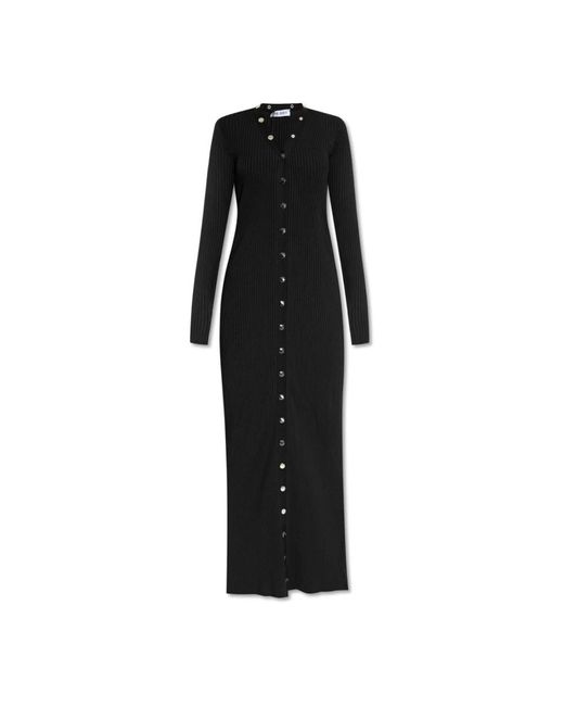 The Attico Black Knitted Dresses