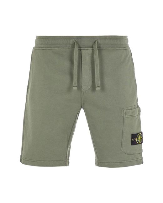 Cargo bermuda shorts in regular fit di Stone Island in Green da Uomo