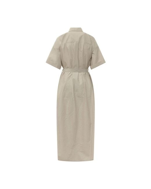 Brunello Cucinelli Natural Shirt Dresses