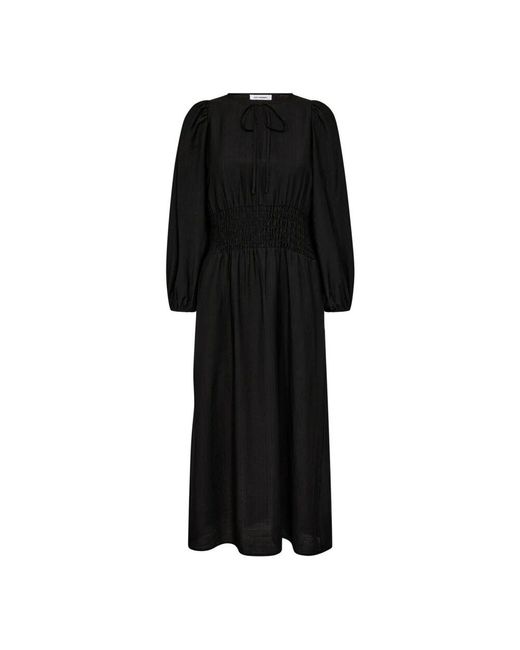co'couture Black Smock Waist Kleid