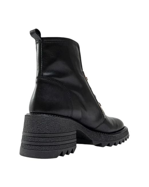 Gattinoni Black Lace-Up Boots