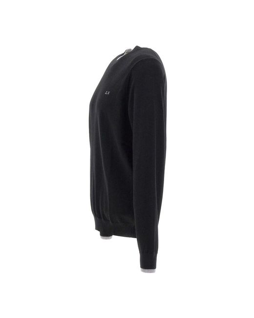 Sun 68 Woll-Baumwollpullover in Blue für Herren