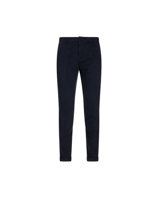 Dondup Blue Slim-Fit Trousers for men