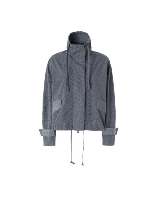Pinko Jassen ,Grijs ,Babette Blouson in het Blue
