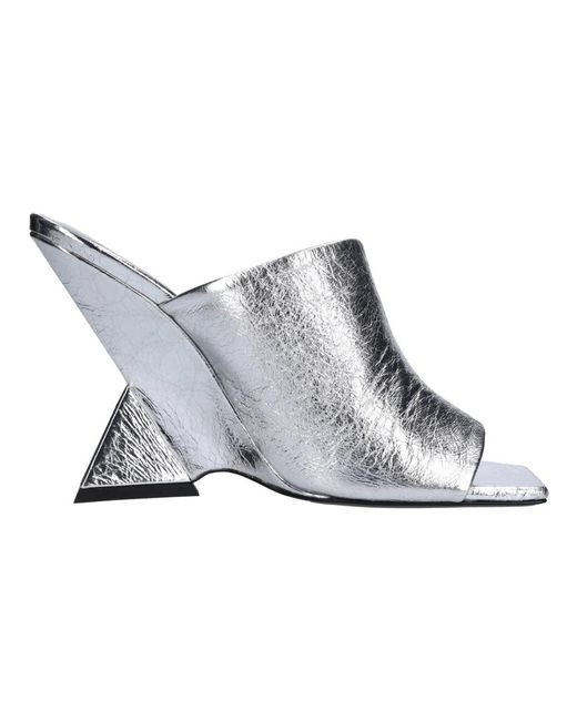 The Attico Gray Cheope Mule