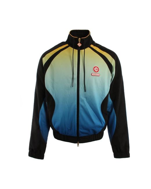 Casablanca Hoodies & Sweatvesten ,Veelkleurig ,Polyester Trainingsjas in het Blue voor heren