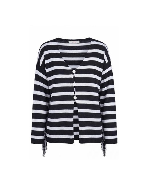 Jucca Cardigan Met Knoopsluiting in het Blue