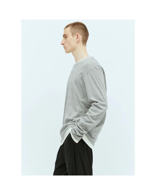 Jil Sander Set aus drei t-shirts aus baumwolle in Gray für Herren