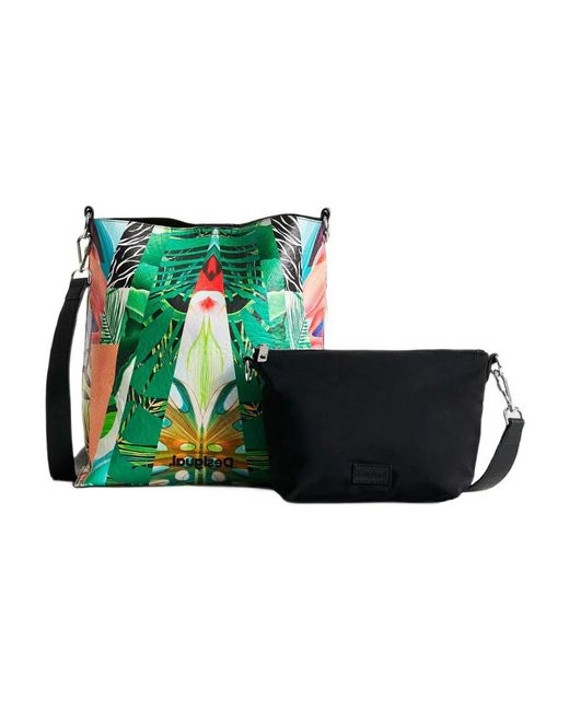 Desigual Green Shoulder Bags