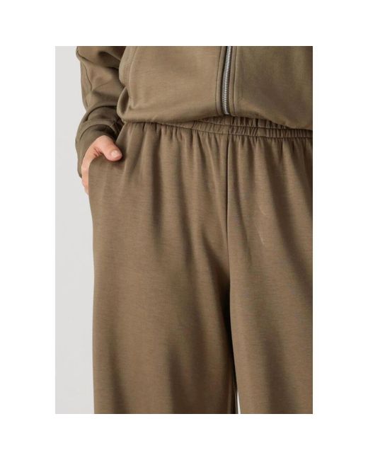 Simplee Broeken ,Groen ,Groene Wijde Broek Voor Herfst/Winter in het Natural