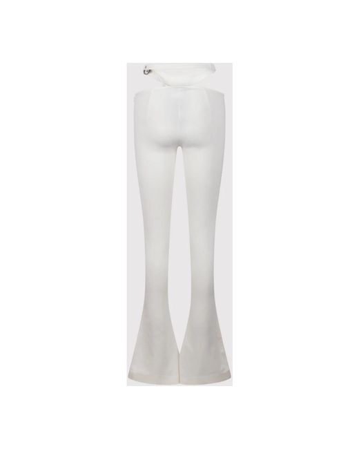 The Attico White Wide Trousers