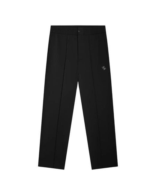 Filling Pieces Black Straight Trousers for men