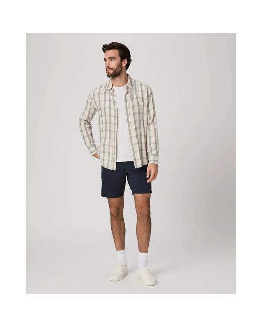 PAIGE Blue Casual Shorts for men