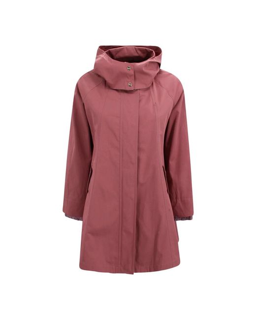 Herno Hooded Parka in het Red