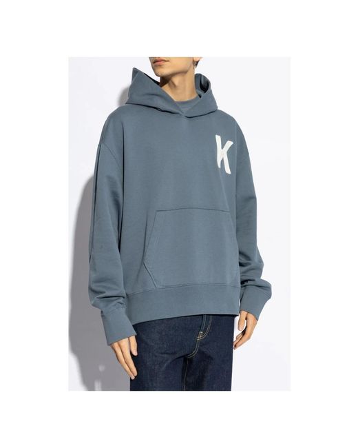 KENZO Hoodies & Sweatvesten ,Blauw ,Katoen Lucky Tiger Oversize Hoodie in het Blue voor heren