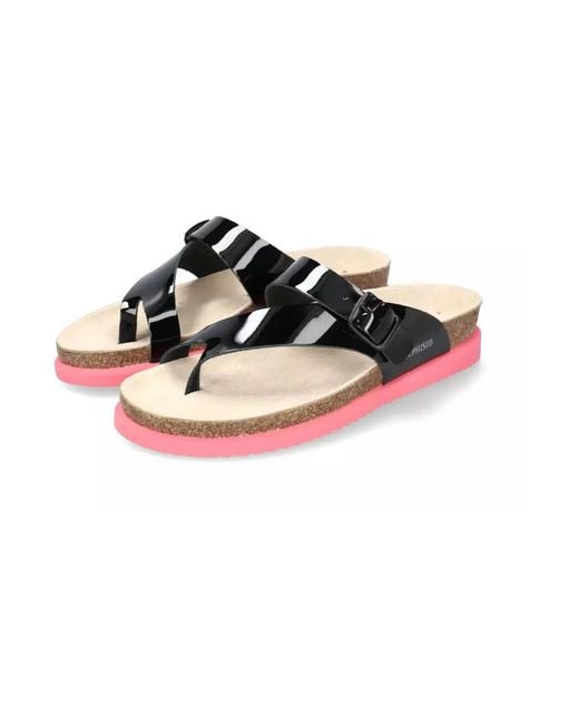Mephisto Black Flip Flops