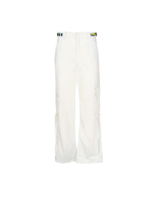 Emilio Pucci White Wide Trousers