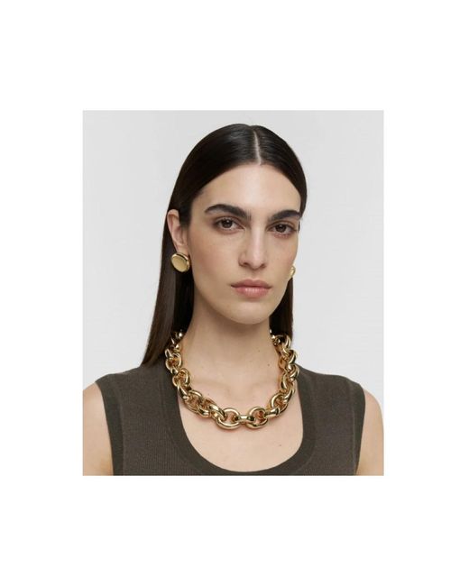 Joseph Metallic Bean Earrings