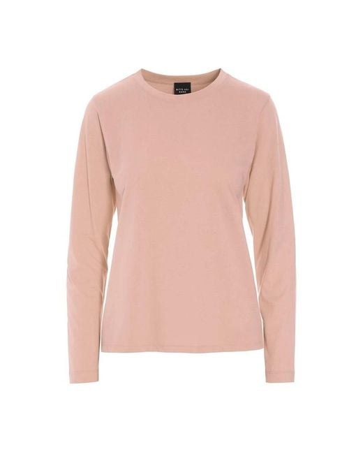 Bitte Kai Rand Pink Basic Langarmbluse