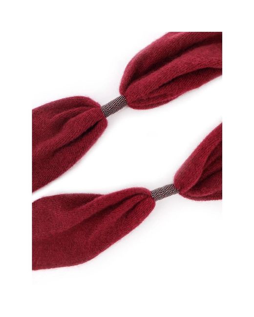 Winter Scarves Brunello Cucinelli de color Red