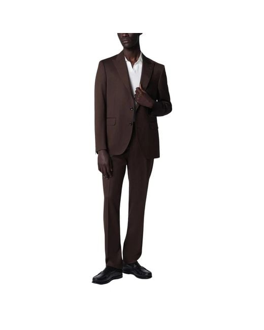 Tagliatore Black Single Breasted Suits for men