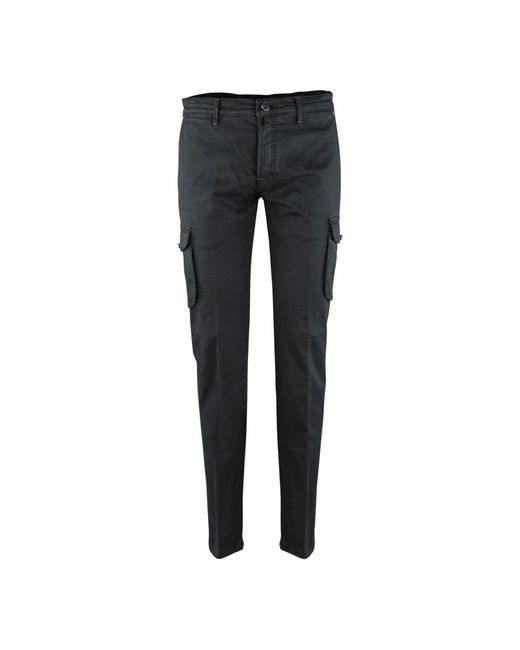 Kiton Blue Slim-Fit Trousers for men