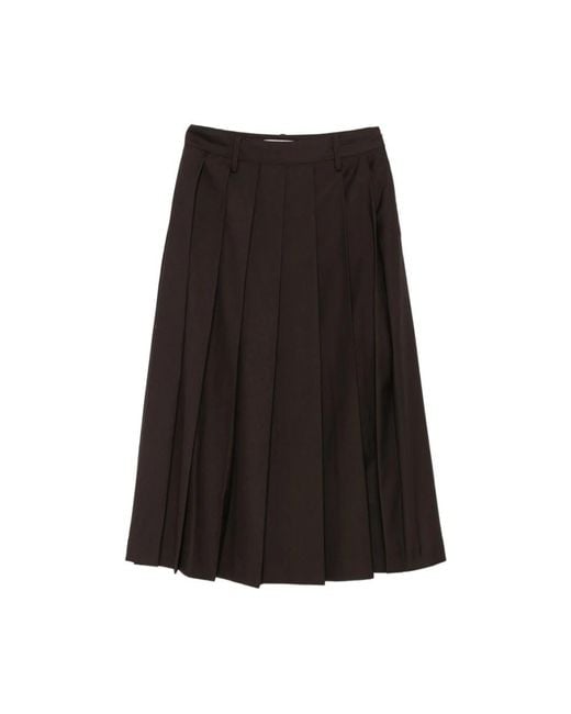 DUNST Midi Skirts in het Black