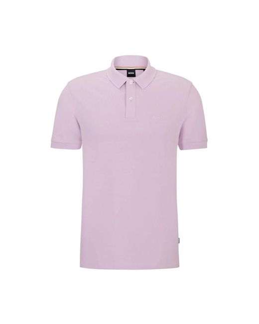 Boss Klassisches polo-shirt in Purple für Herren