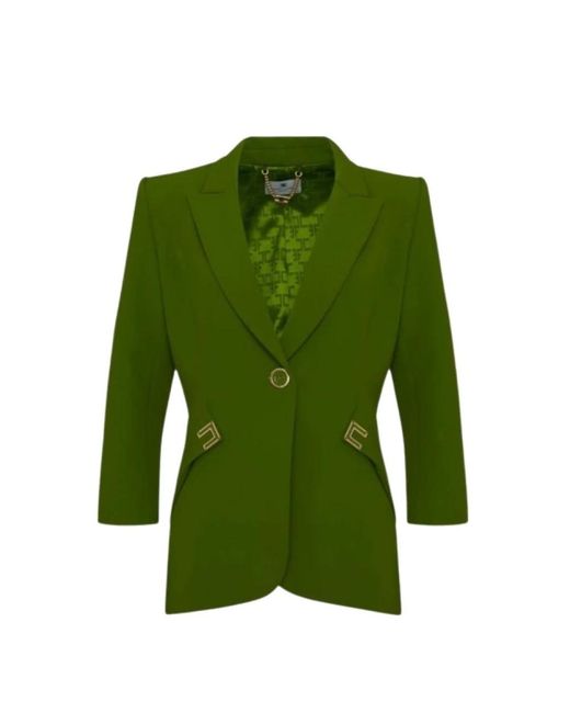 Elisabetta Franchi Green Blazers