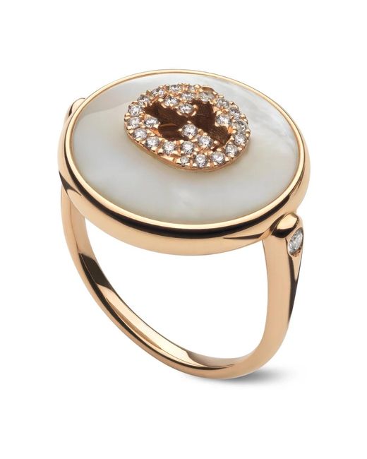 Gucci Interlocking Ring in het Metallic