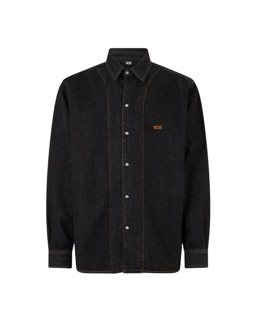 Denim Shirts Gcds de hombre de color Black