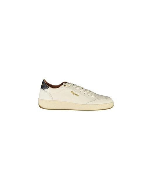 Blauer Metallic Sneakers
