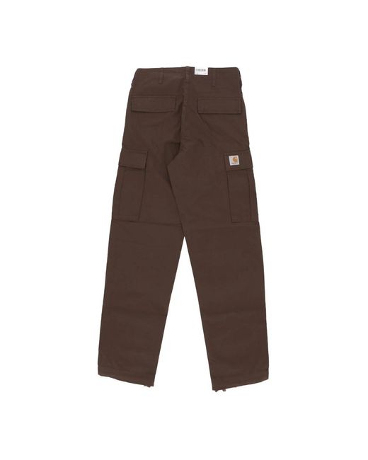 Carhartt Lange Reguliere Cargobroek Voor in het Brown voor heren