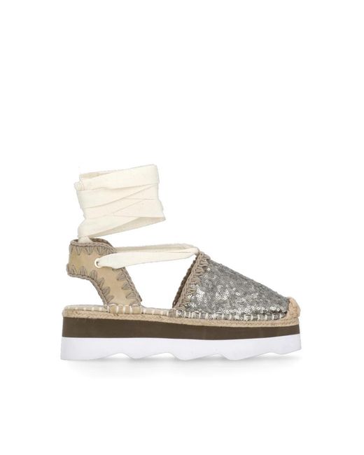 Espadrilles di Mou in Metallic