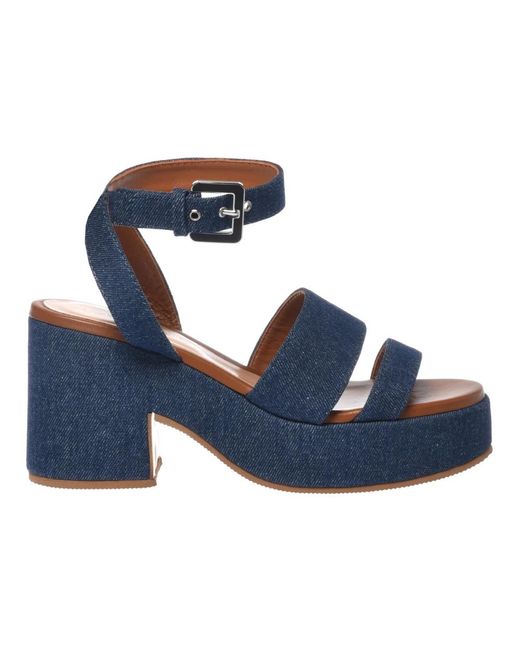 Baldinini Blue High Heel Sandals
