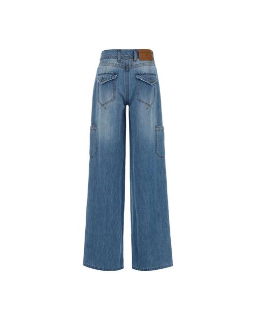 Ermanno Scervino Blue Wide Jeans