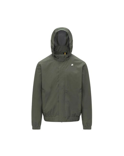 K-Way Green Rain Jackets for men