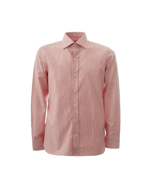 Tom Ford Rosa dünne streifen regular fit hemd in Pink für Herren