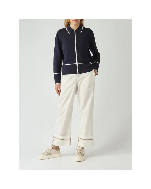 Herno Natural Cropped Trousers
