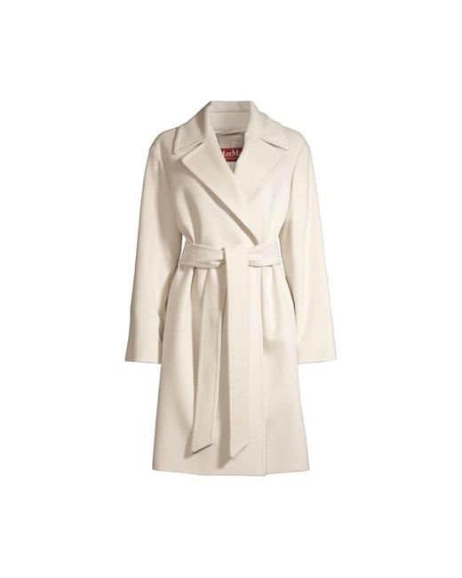 Max Mara Natural Belted Coats