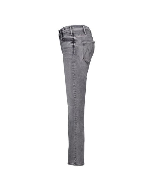 Mother Gray Boot-Cut Jeans