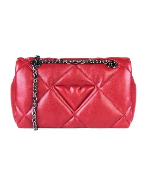 Shoulder Bags di Emporio Armani in Red