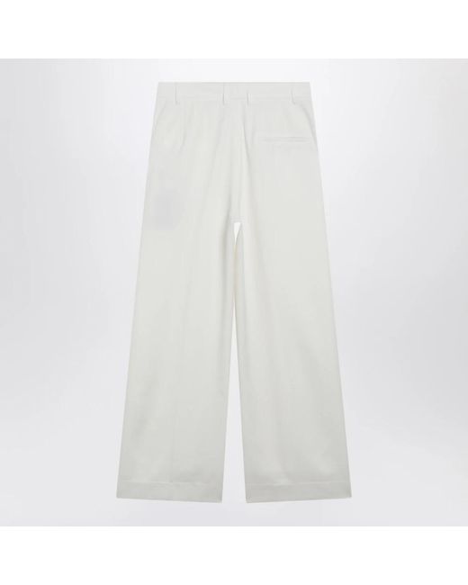 Frankie Shop White Wide Trousers