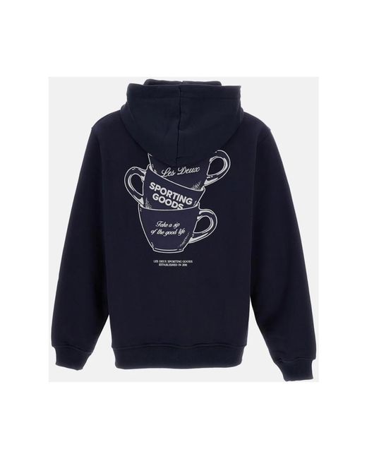 Les Deux Blue Hoodies for men